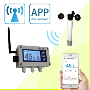 SWS-410 遠距離無線傳輸 - 風速計